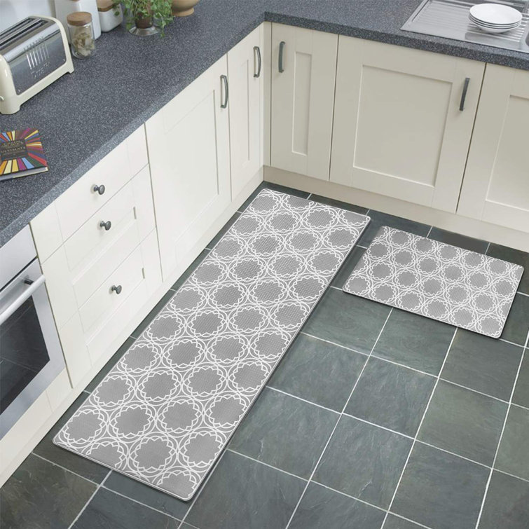 Red Barrel Studio® Kitchen Mat, 2PCS AntiFatigue Kitchen Rug Set